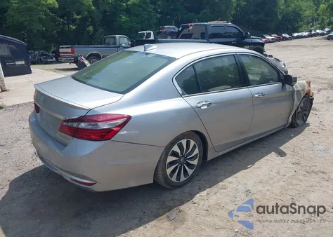 2017 Honda Accord Hybrid из США, поврежденный, VIN JHMCR6F35HC019787